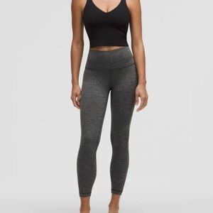 Lululemon Heathered Graphite Gray High Waisted Leggings